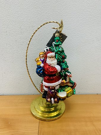 CHRISTOPHER RADKO ORNAMENT ON A STAND