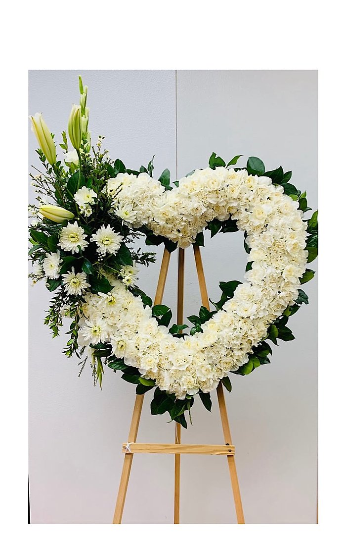 White Open Heart by Everblooming Floral &amp; Gift