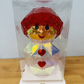 Desktop LED Lights Snowman with Heart Buttons
