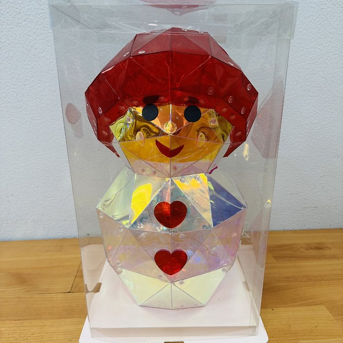 Desktop LED Lights Snowman with Heart Buttons