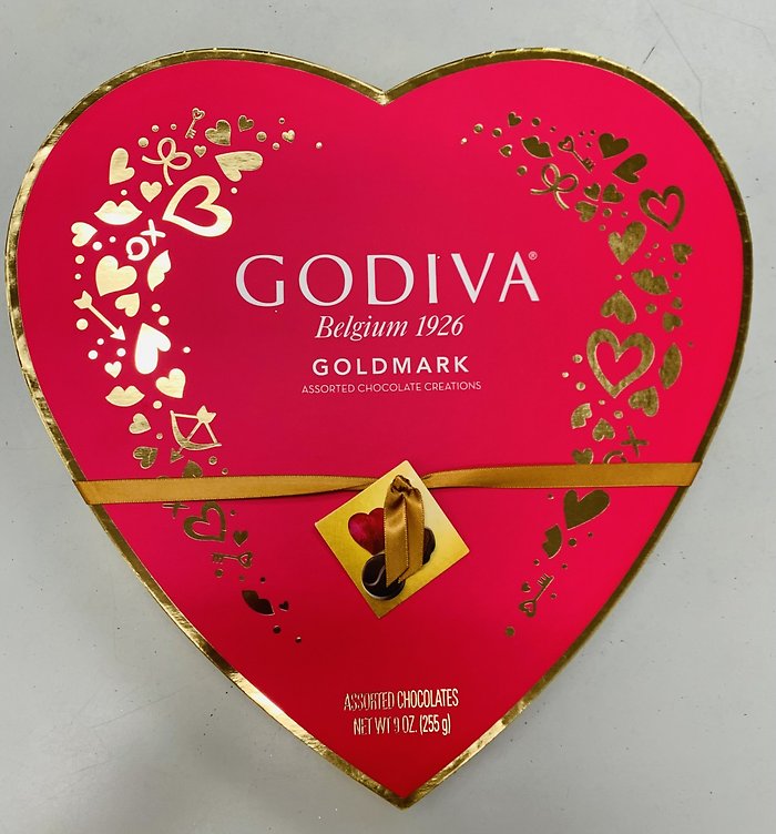 HEART GODIVA CHOCOLATE